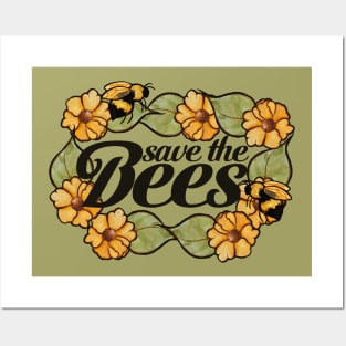 Save the Bees Posters and Art